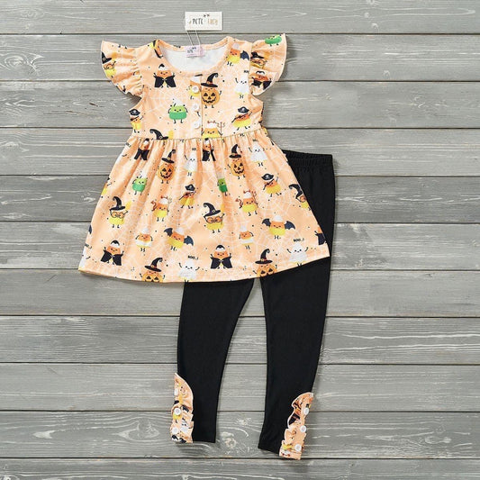 Candy Corn Costume Pants Set by Pete + Lucy (Short Sleeve)