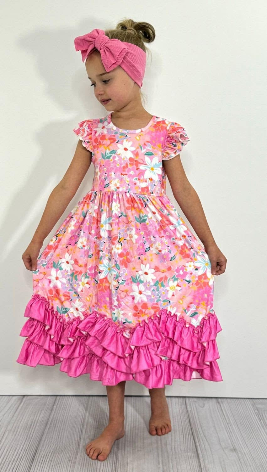 Pink Blossom Breeze Dress By Clover Cottage