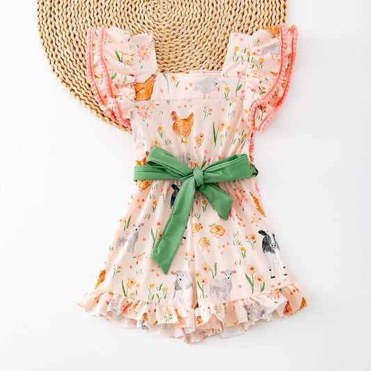 Pretty In The Farm Romper by Okie + Lou