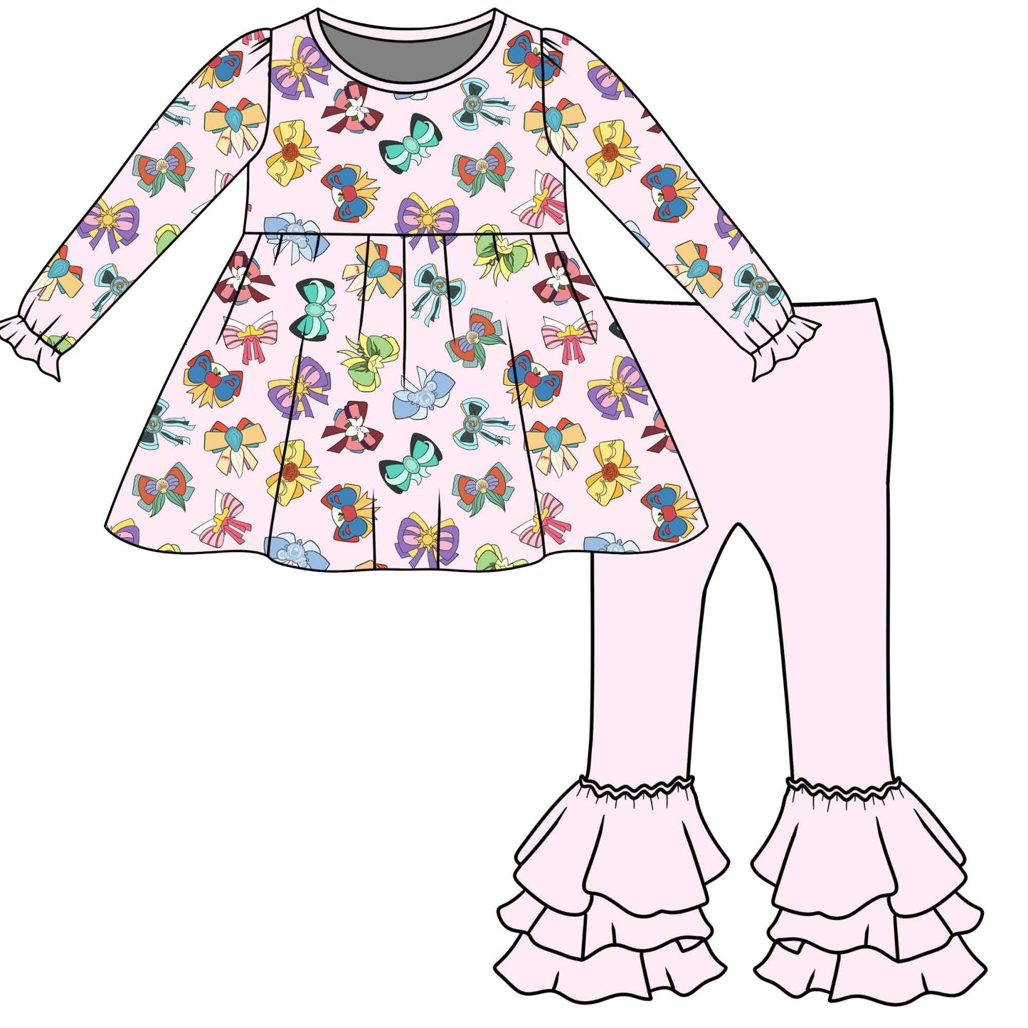 Pre-Order Princess Bows Pants Set