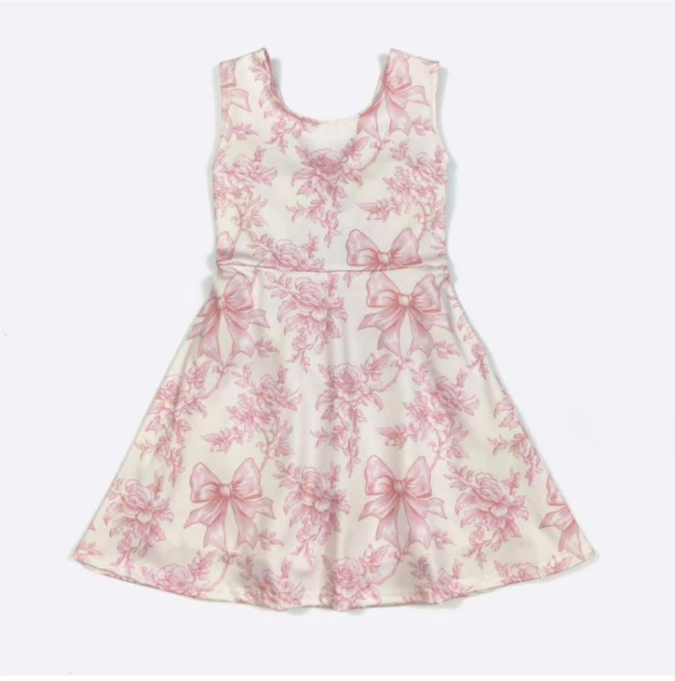 Pink Waverly Athletic Dress By Clover Cottage