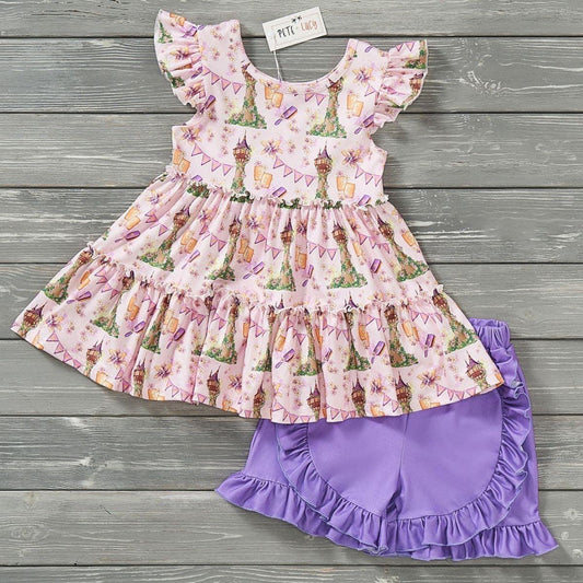 Pre-Order Let Your Hair Down Short Set by Pete + Lucy