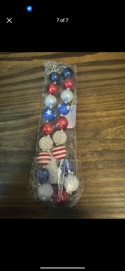 4th of July Chunky Necklace by Pete + Lucy