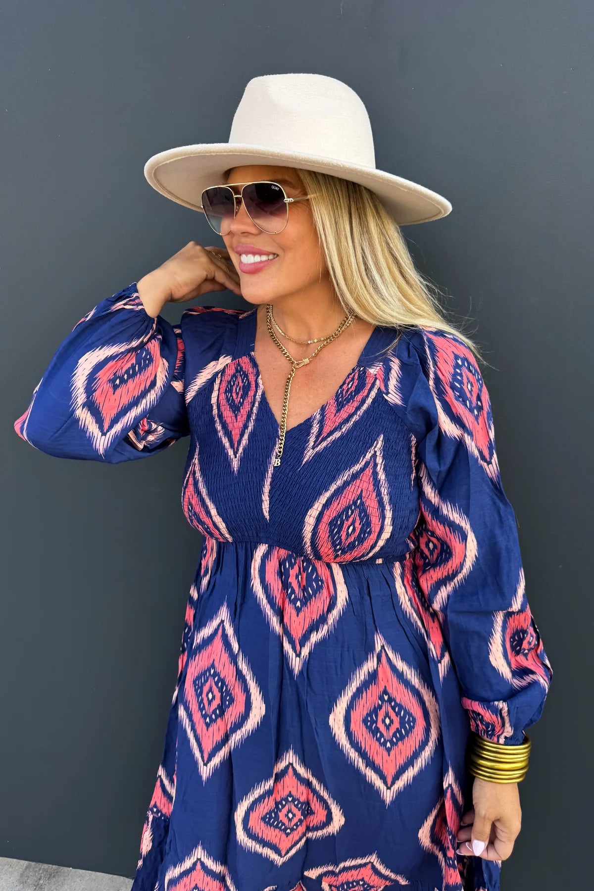 Everly Smocked Top Dress