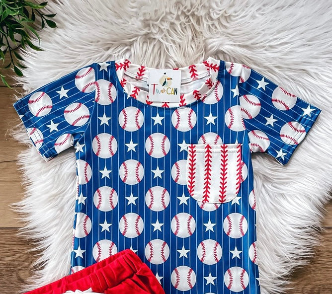 Baseball Pocket Tee by TwoCan