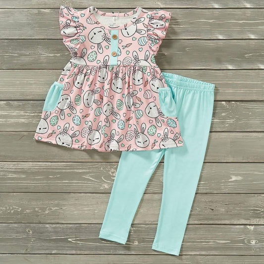 Easter Bunny Hop Pants Set by Pete + Lucy