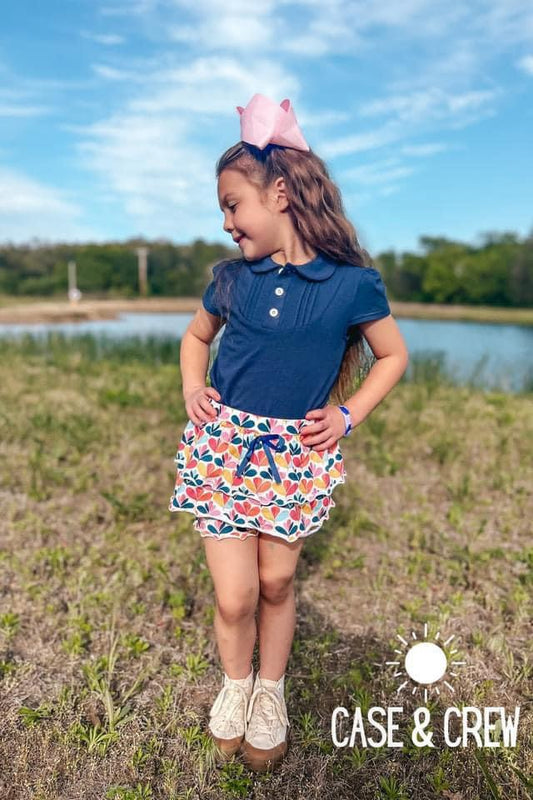 Retro Spring Floral Short Set by Case & Crew