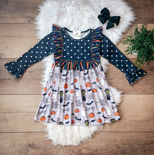 The Boo Crew Long Sleeve Dress by TwoCan