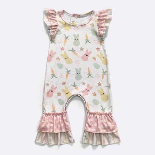 Peepy Pastel Infant Romper by Clover Cottage