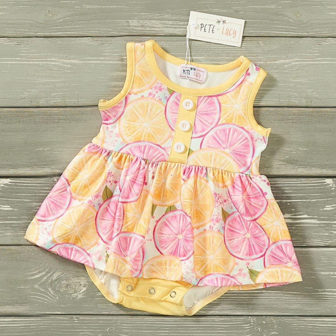 Lemon Burst Infant Romper