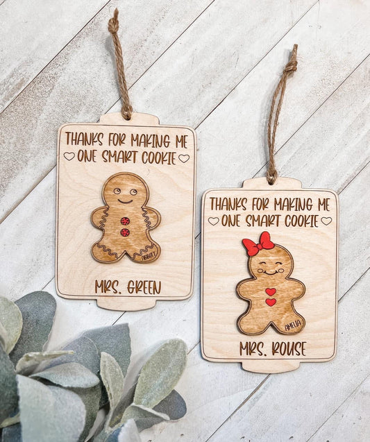 Teacher Gingerbread Ornaments