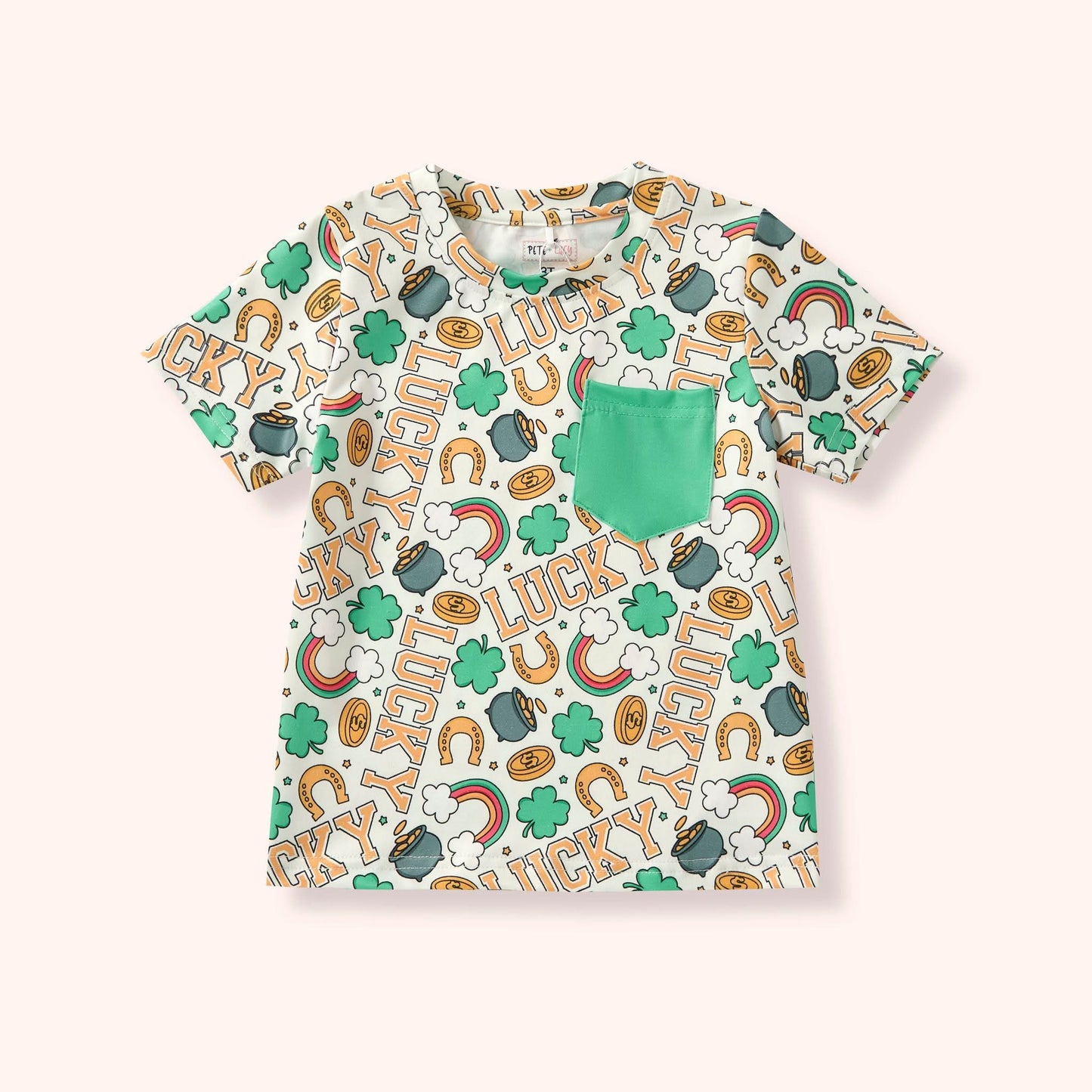 Pre-Order Lucky Me Boys Tee By Pete + Lucy