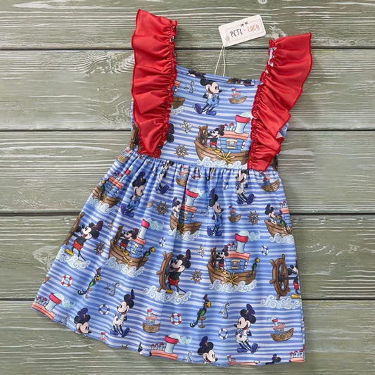 Pre-Order Steamboat Captain Dress By Pete + Lucy