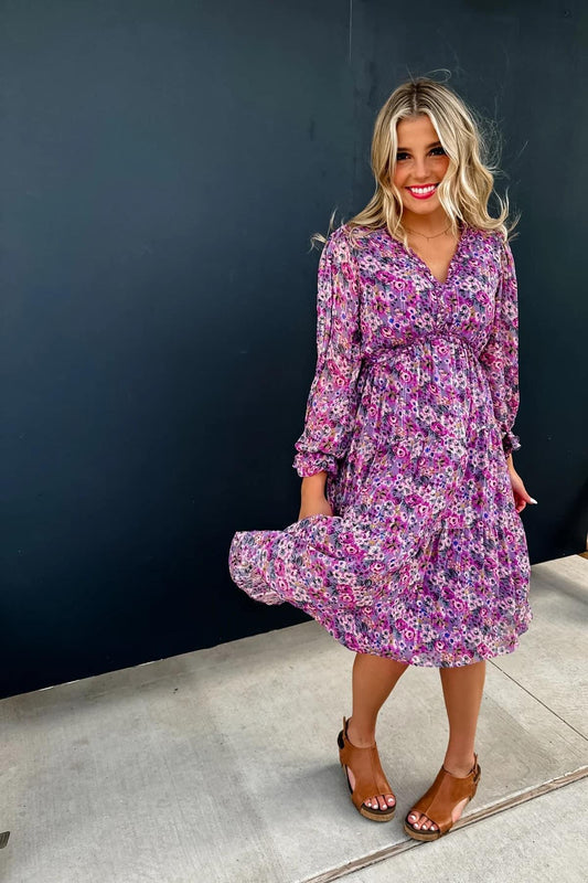 Rina Floral Dress by JODFL