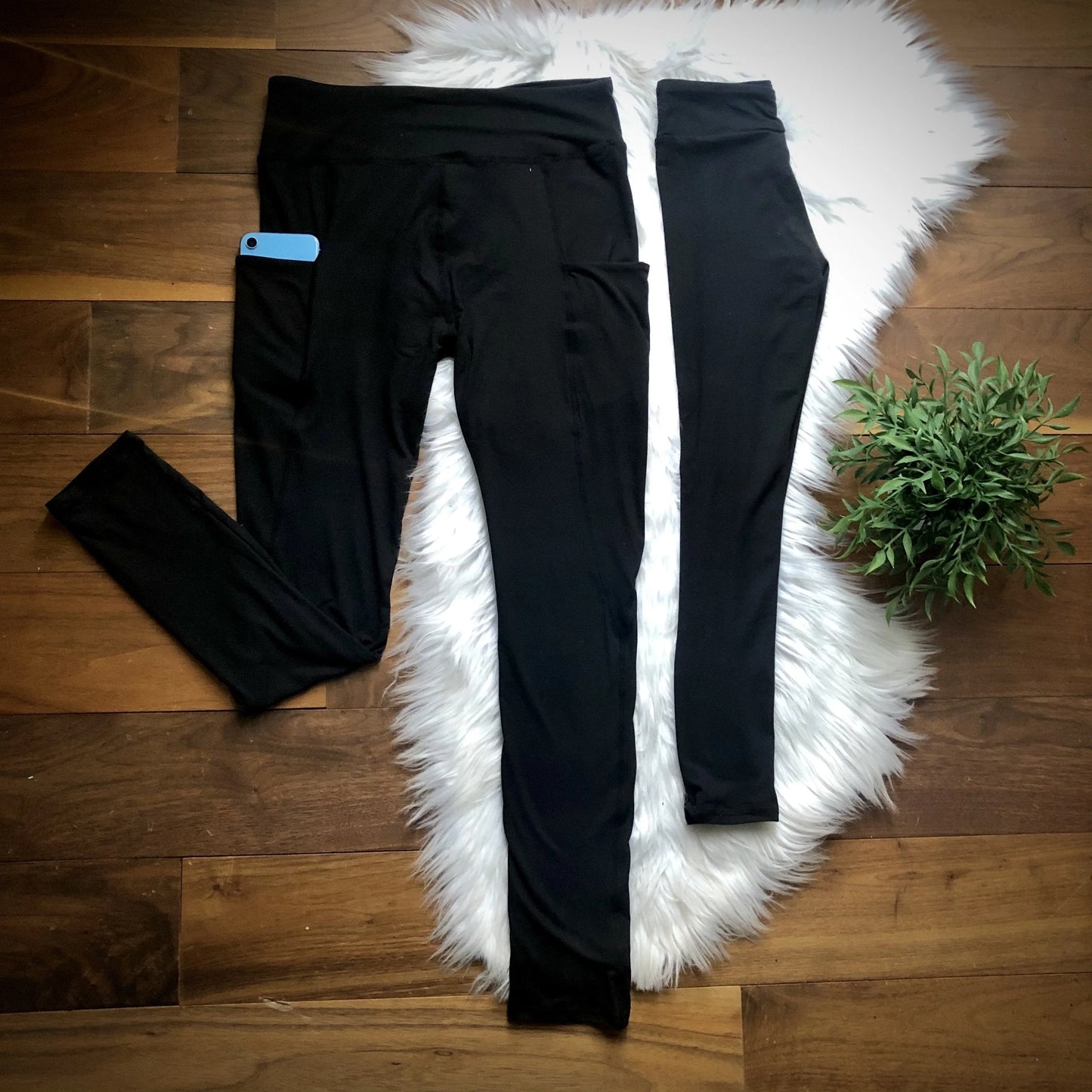 Black Leggings WITH Pockets By Addy Cole