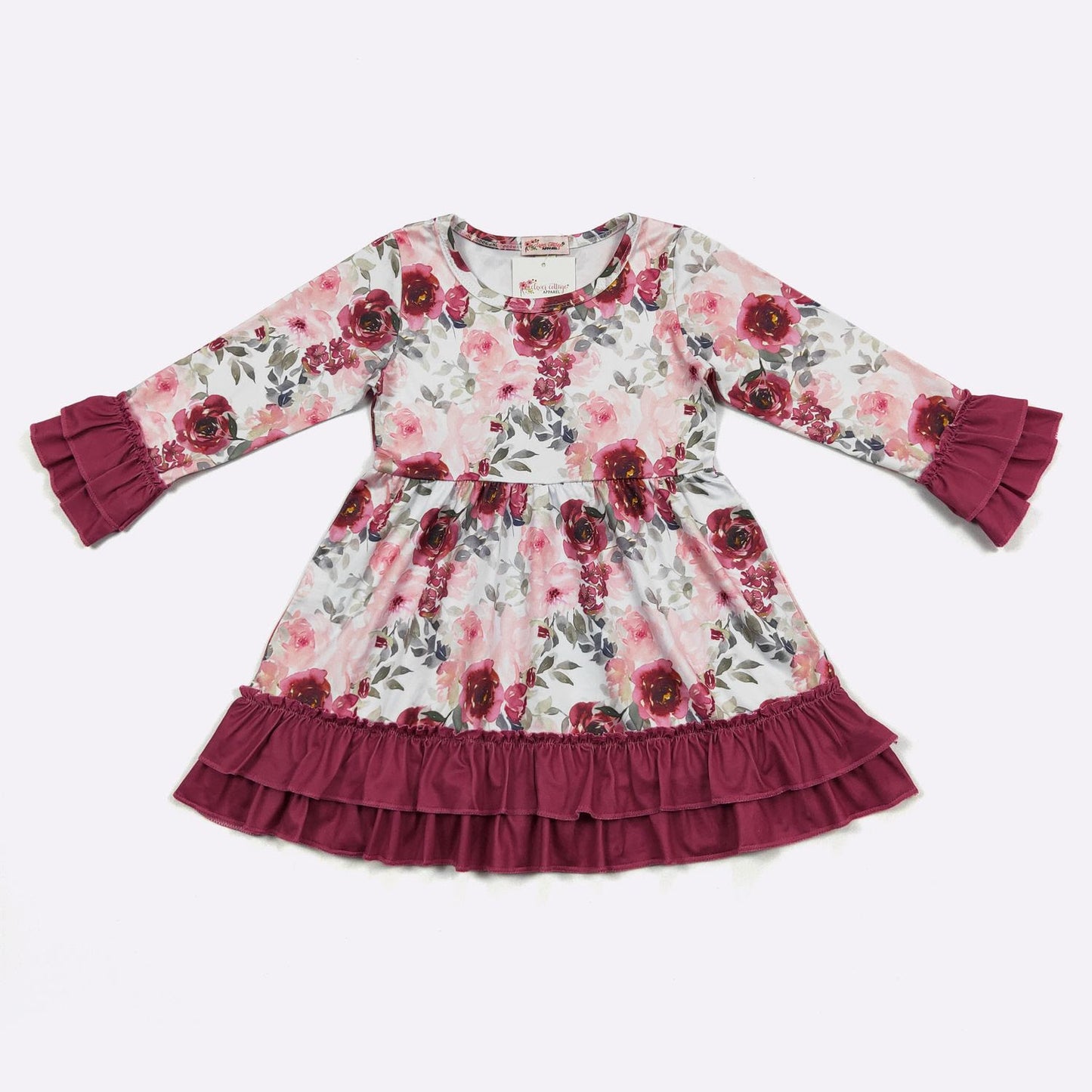 Crimson Blush Dress by Clover Cottage