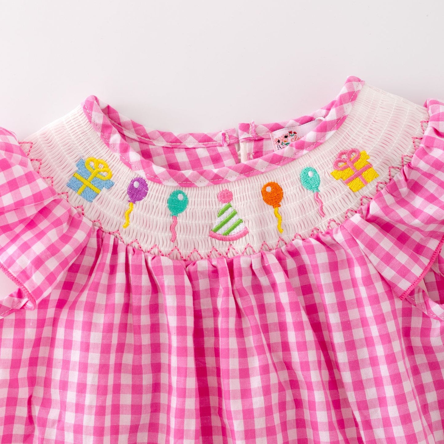 Party Smocked Girls Dress by Clover Cottage