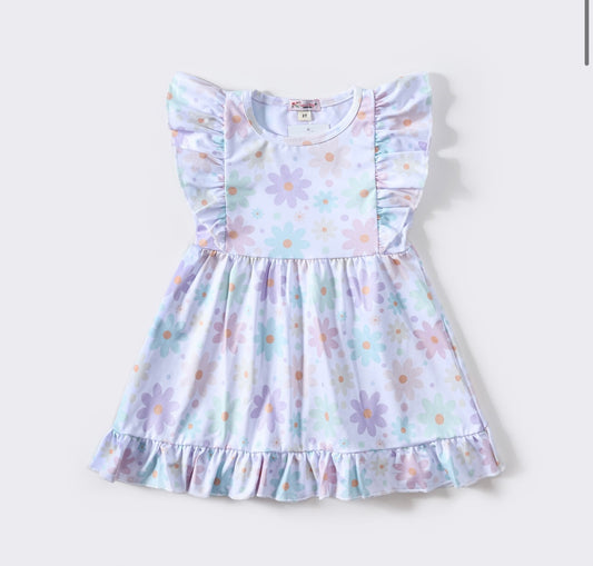 Happy Daisy Girls Dress By Clover Cottage