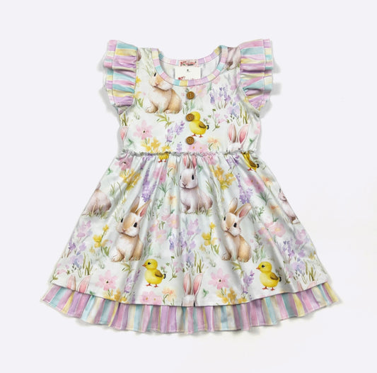 Chicklet & the Hare Dress By Clover Cottage