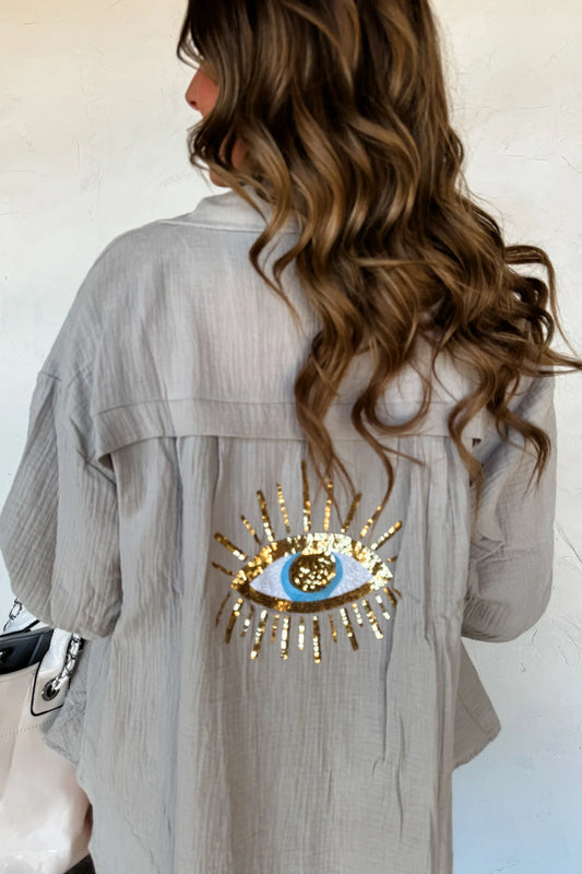 Pre-Order Santorini Shade Gauzy Top