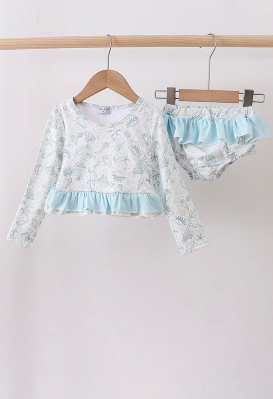 Sea Shell Ruffle 2PC Swimsuit