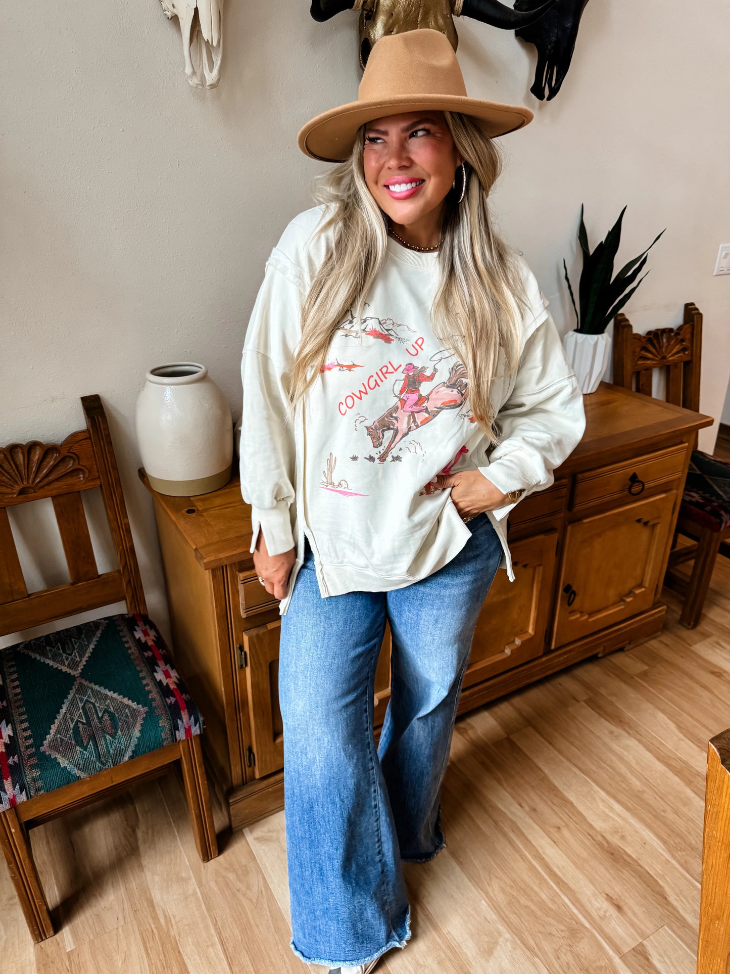 Pre-Order Ranch Girl Classic Crew Pullover By Blakeley