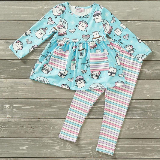 Marshmallow World Pants Set by Pete + Lucy
