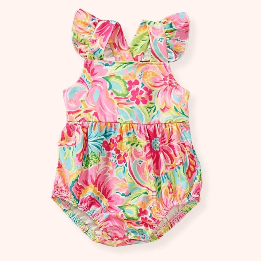 Pre-Order Tropical Escape Infant Romper By Pete + Lucy