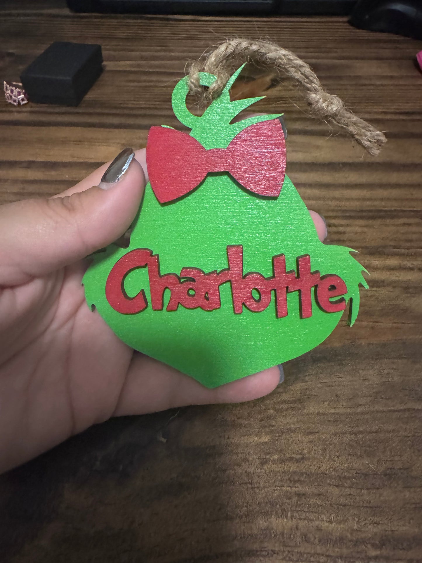 Green Guy Ornament “Charlotte”