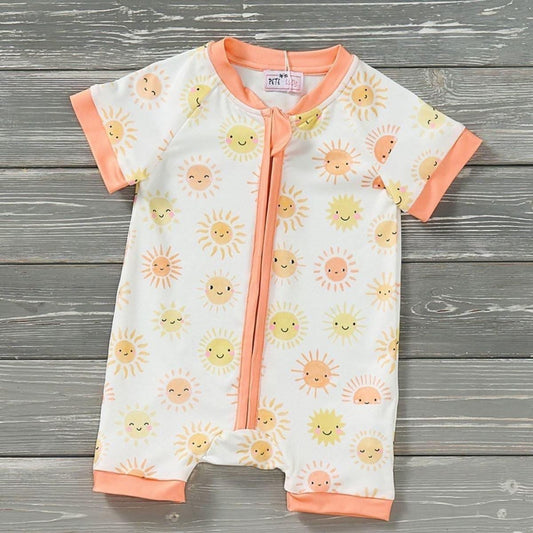Pre-Order You Are My Sunshine Infant Romper by Pete + Lucy