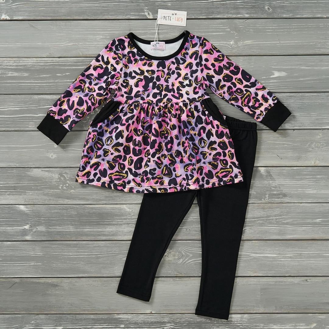 Feline Fusion Pants Set by Pete + Lucy