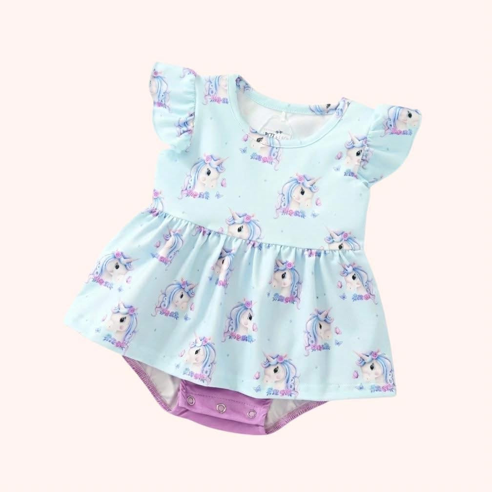Unicorn Wishes Infant Romper By Pete + Lucy