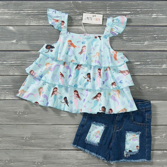 Pre-Order Mermaid Dreams Short Set by Pete + Lucy