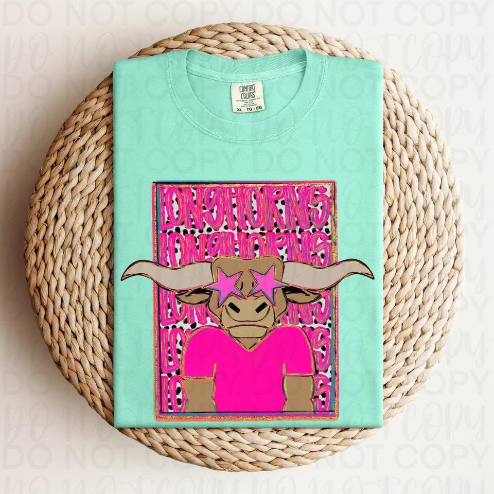 Longhorn Mascot Graphic Tee