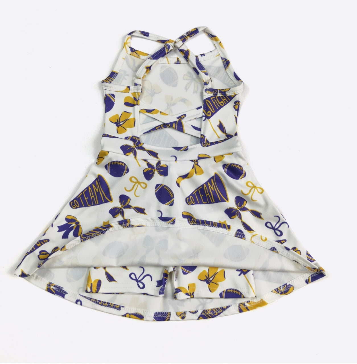 Go Team! Purple Athletic Dress By Clover Cottage