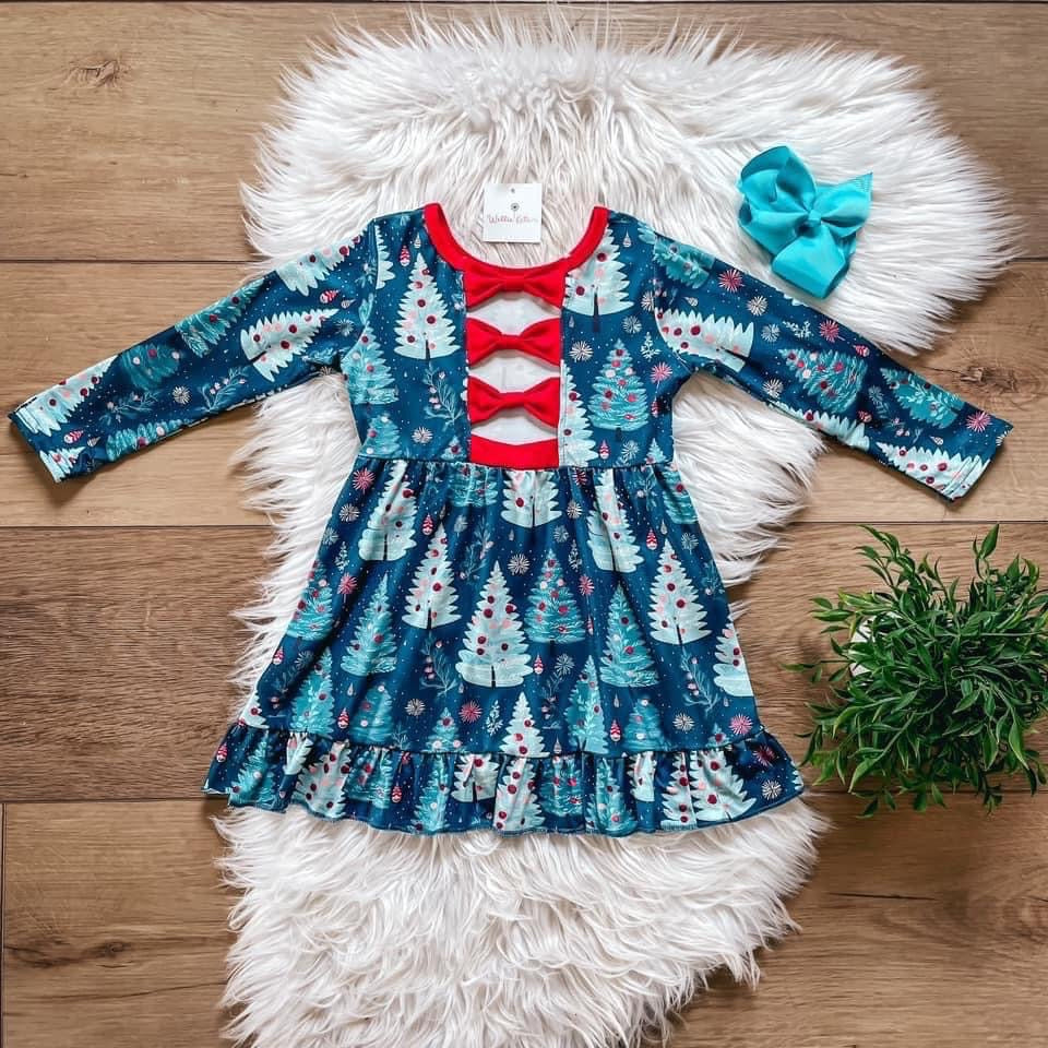 Christmas Holiday Trees Dress by Wellie Kate