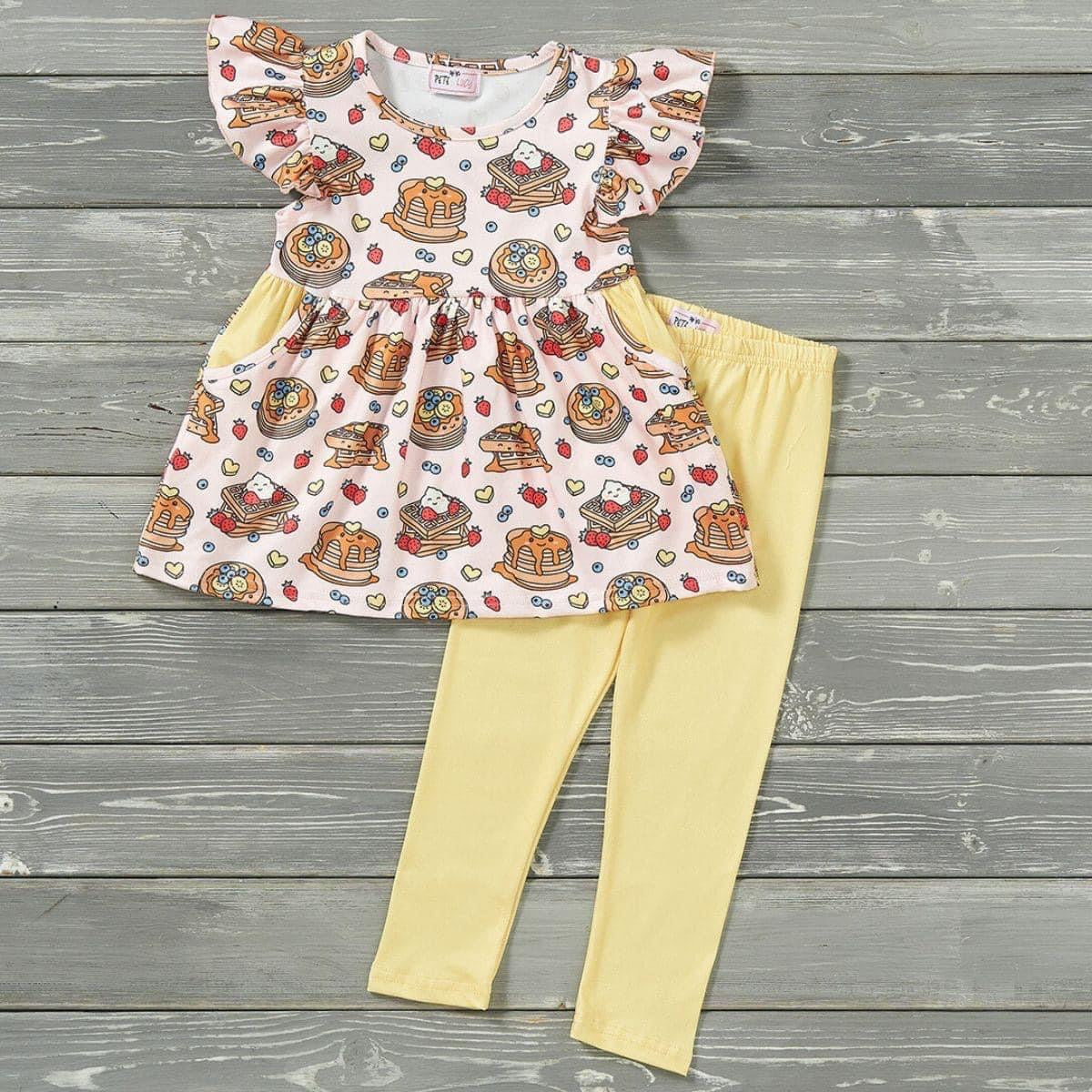 Fluffy Stack Pants Set by Pete + Lucy