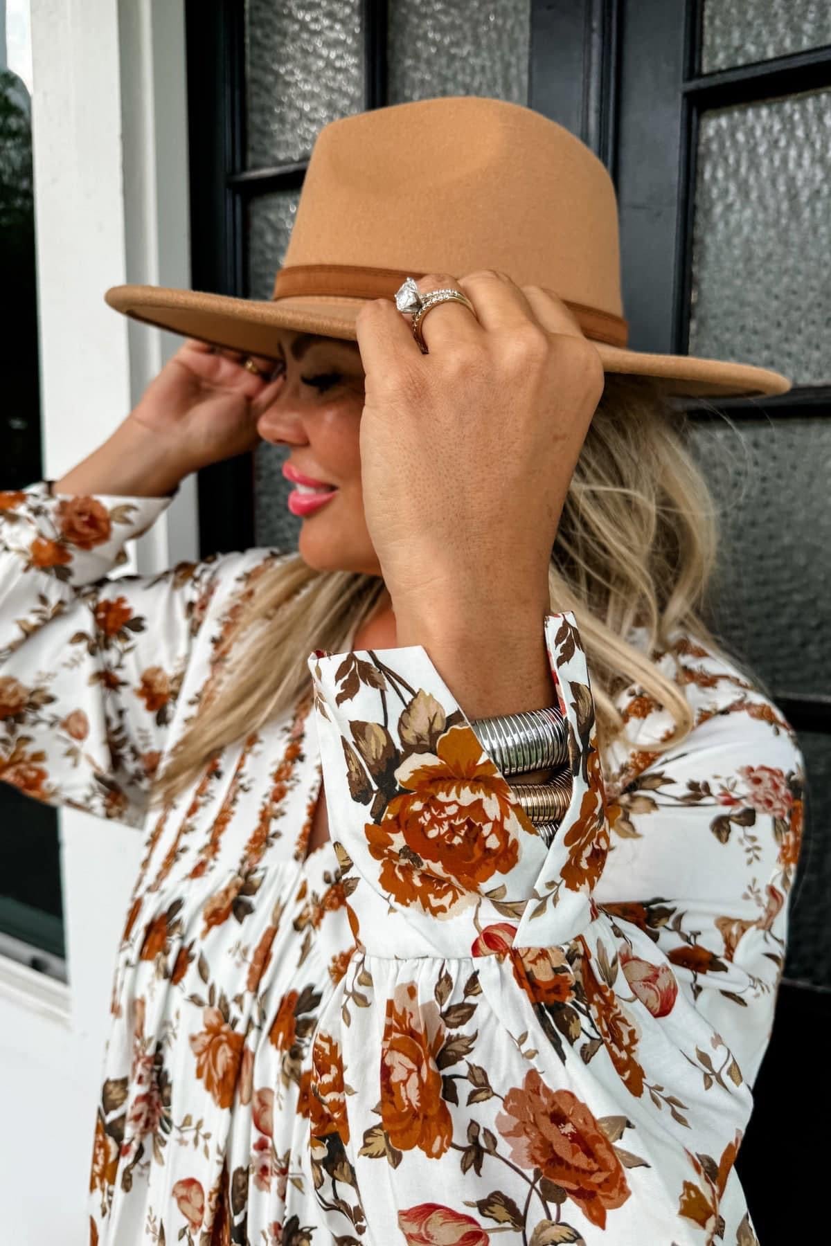 KORA FALL FLORAL DRESS BY BLAKELY DESIGNS