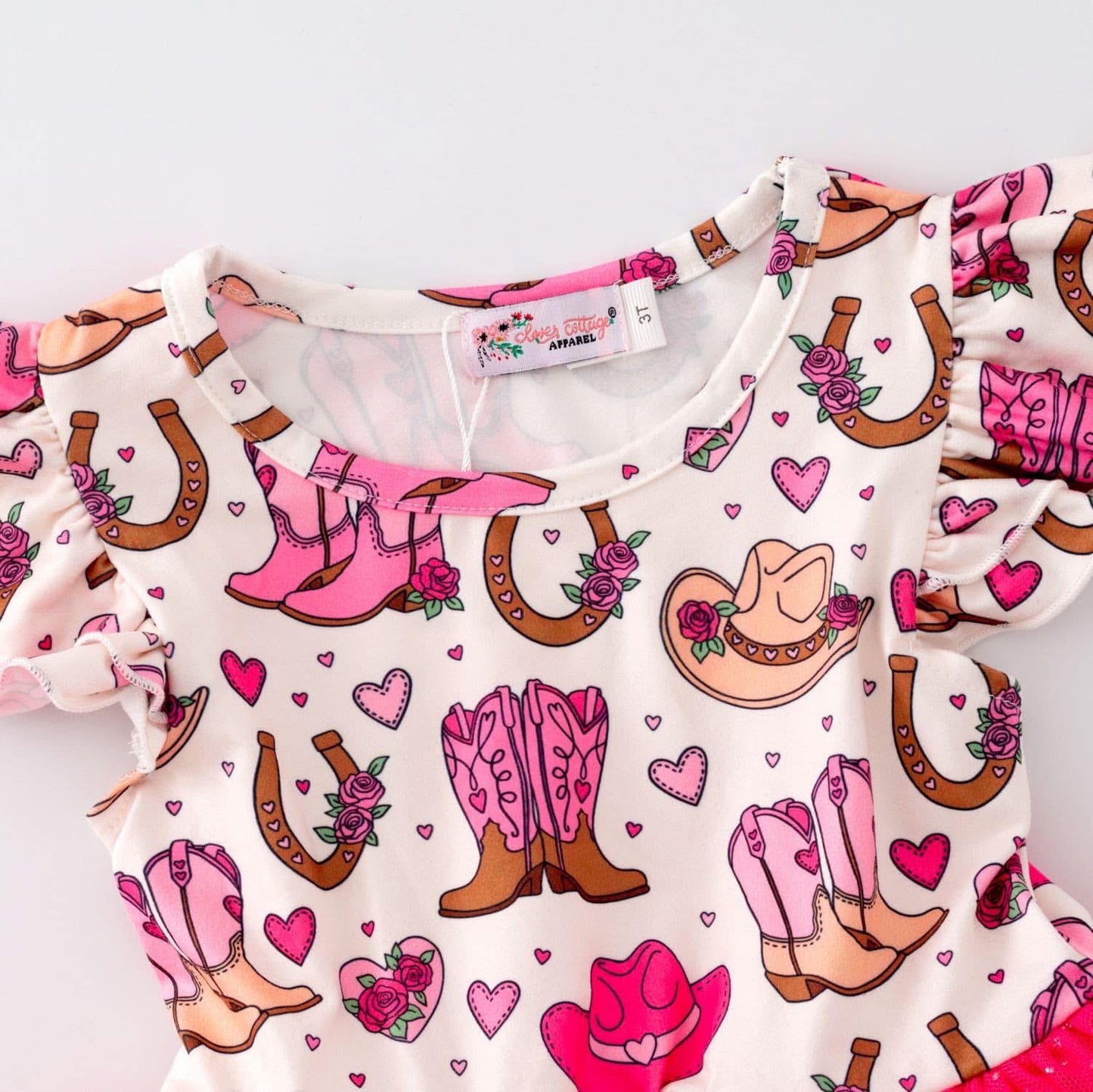 Pink Cowgirl Dress by Clover Cottage