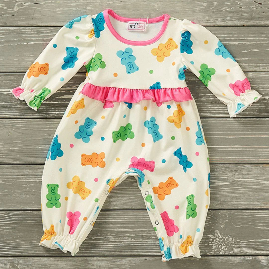 Go Go Gummy Girls Romper by Pete + Lucy
