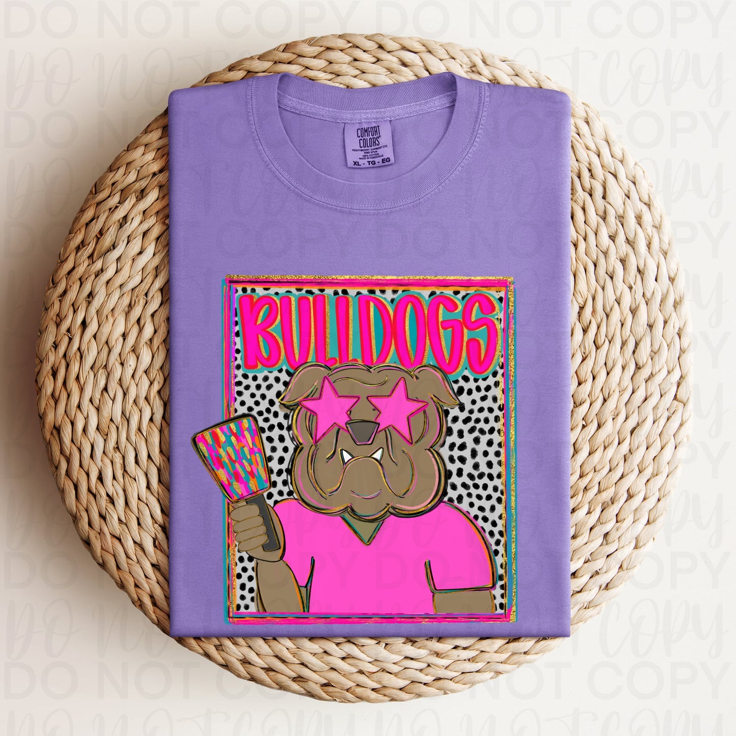 Bulldogs With Cowbell Graphic Tee (As Pictured)