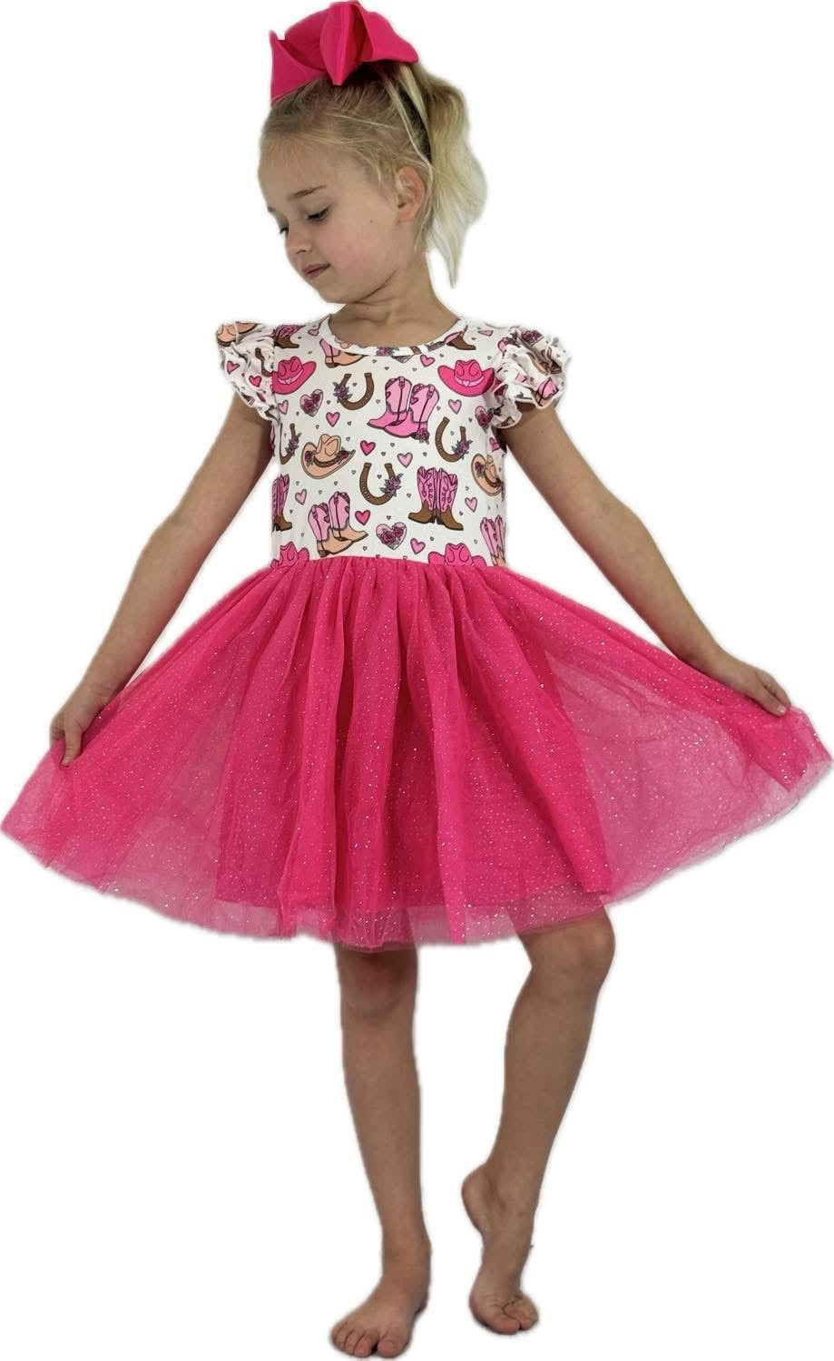Pink Cowgirl Dress by Clover Cottage