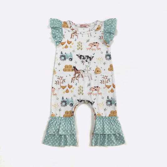 Hobby Farm Infant Romper By Clover Cottage