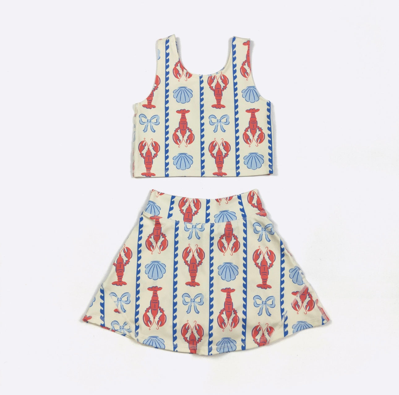 Lobster Coquette Skort Set By Clover Cottage