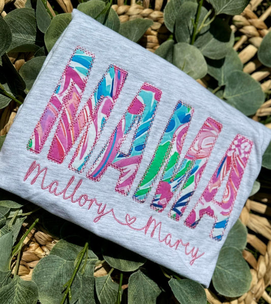 🩷 Embroidered Name Tee