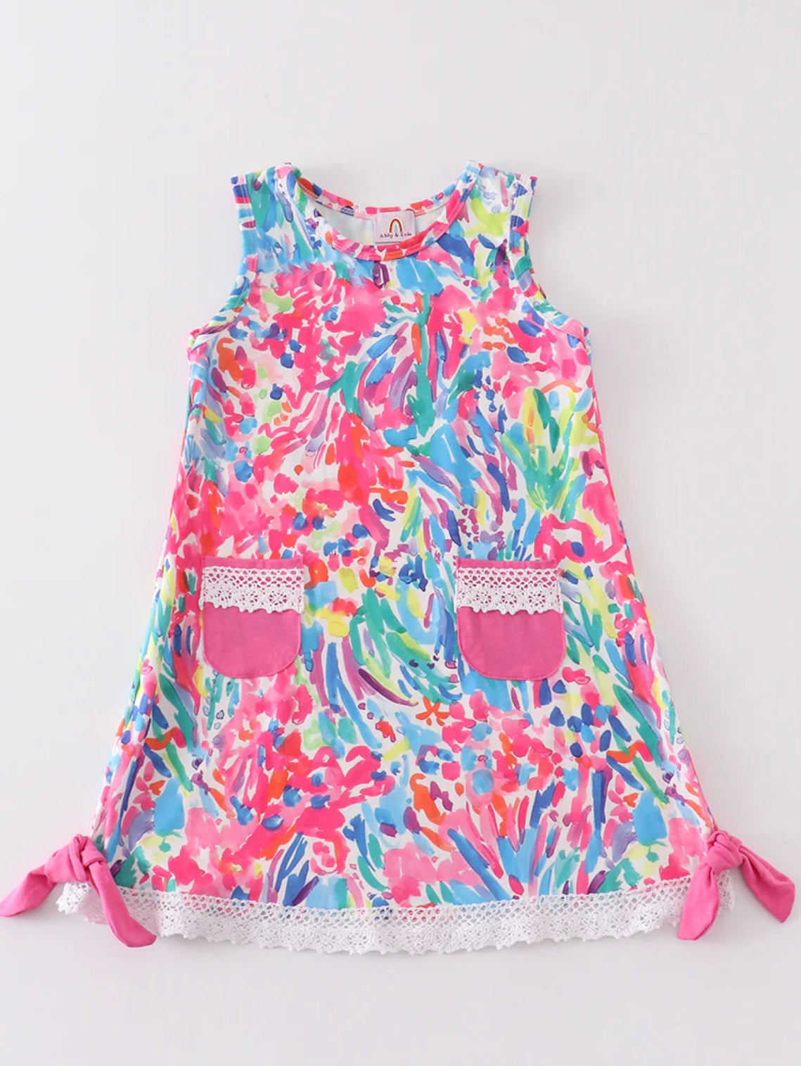 Pink Floral Print Dress by Honeydew