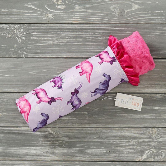 Snowy Dino Blanket by Pete + Lucy