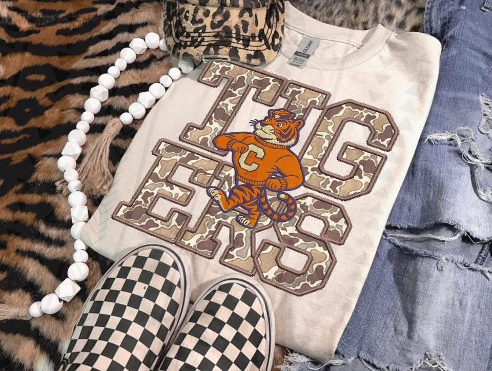 Camo Mascot Adult Long Sleeve