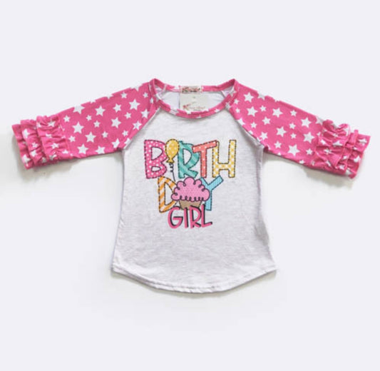 Birthday Raglan by Clover Cottage