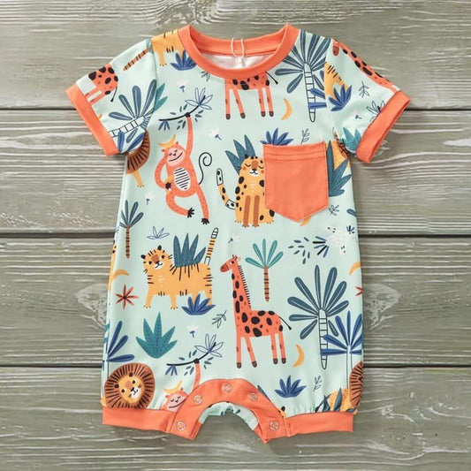 Pre-Order Jungle Journey Infant Romper By Pete + Lucy
